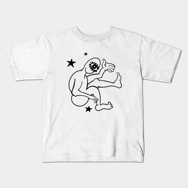 Crazy Club Cyclops Kids T-Shirt by idrockthat